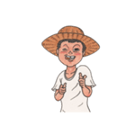夏の麦藁帽子の少年（個別スタンプ：8）