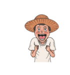 夏の麦藁帽子の少年（個別スタンプ：11）