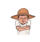 夏の麦藁帽子の少年（個別スタンプ：27）