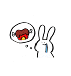 うさぎ/)/)（個別スタンプ：31）