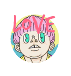 CRAZY STAMP by3heart（個別スタンプ：7）