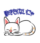 白猫の日常会話スタンプ（個別スタンプ：33）