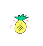 可愛いパイナップルキャラクタースタンプ（個別スタンプ：10）