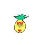 可愛いパイナップルキャラクタースタンプ（個別スタンプ：13）