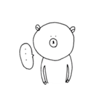 どんくま（どんな時も表情を変えないくま）（個別スタンプ：4）