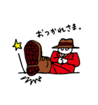 踊るクマ白（個別スタンプ：10）