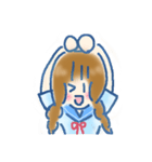 セーラーの女の子(とおこスタンプ)1（個別スタンプ：1）