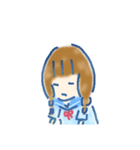 セーラーの女の子(とおこスタンプ)1（個別スタンプ：4）