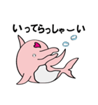 キュートなピンクイルカ！ルイ！（個別スタンプ：8）