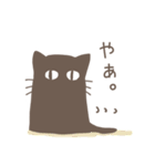 目で訴える黒猫さん（個別スタンプ：1）