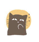 目で訴える黒猫さん（個別スタンプ：13）