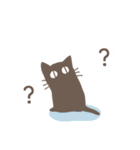 目で訴える黒猫さん（個別スタンプ：14）