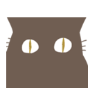 目で訴える黒猫さん（個別スタンプ：23）
