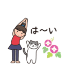ヨガ with Cats 6（夏＆敬語)（個別スタンプ：1）