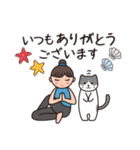 ヨガ with Cats 6（夏＆敬語)（個別スタンプ：3）