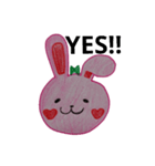 ピンクラビット（個別スタンプ：2）
