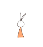 らくがきうさぎ (Doodle rabbit)（個別スタンプ：2）
