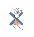 らくがきうさぎ (Doodle rabbit)（個別スタンプ：7）