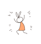 らくがきうさぎ (Doodle rabbit)（個別スタンプ：8）