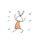 らくがきうさぎ (Doodle rabbit)（個別スタンプ：9）