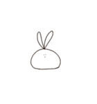 らくがきうさぎ (Doodle rabbit)（個別スタンプ：40）