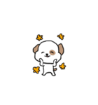 感情表現に忙しい茶ぶち犬です。（個別スタンプ：3）