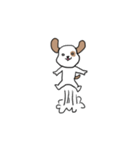 感情表現に忙しい茶ぶち犬です。（個別スタンプ：9）