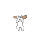感情表現に忙しい茶ぶち犬です。（個別スタンプ：11）