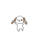 感情表現に忙しい茶ぶち犬です。（個別スタンプ：13）