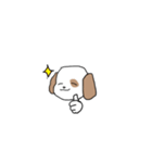 感情表現に忙しい茶ぶち犬です。（個別スタンプ：14）