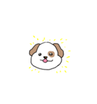 感情表現に忙しい茶ぶち犬です。（個別スタンプ：22）