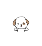 感情表現に忙しい茶ぶち犬です。（個別スタンプ：26）
