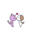 感情表現に忙しい茶ぶち犬です。（個別スタンプ：29）