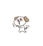 感情表現に忙しい茶ぶち犬です。（個別スタンプ：30）