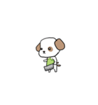 感情表現に忙しい茶ぶち犬です。（個別スタンプ：39）
