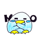 まるまる青色セキセイインコ（個別スタンプ：3）