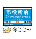 広島 1号線 気軽に今この駅だよ！からまる（個別スタンプ：13）