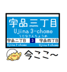 広島私鉄 3号線 宇品線 気軽に今この駅！（個別スタンプ：24）