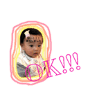 子供の写真を使った日常会話スタンプです（個別スタンプ：2）