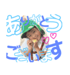 子供の写真を使った日常会話スタンプです（個別スタンプ：5）