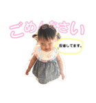子供の写真を使った日常会話スタンプです（個別スタンプ：10）