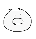 シンプルな猫(日常ver.1)（個別スタンプ：1）