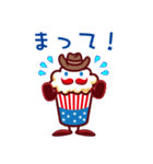 ポップコーンパパ ジョニーファミリー（個別スタンプ：11）