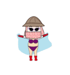 Penghu仮面の女の子（個別スタンプ：8）