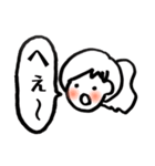 よく描く女の子のスタンプ（個別スタンプ：1）