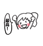 よく描く女の子のスタンプ（個別スタンプ：21）