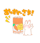 【毎日使える！】しろうさちゃんはかわいい（個別スタンプ：9）