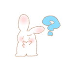 【毎日使える！】しろうさちゃんはかわいい（個別スタンプ：15）