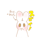 【毎日使える！】しろうさちゃんはかわいい（個別スタンプ：21）