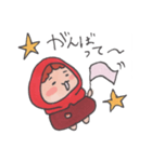 赤い子ここなのスタンプ（個別スタンプ：5）